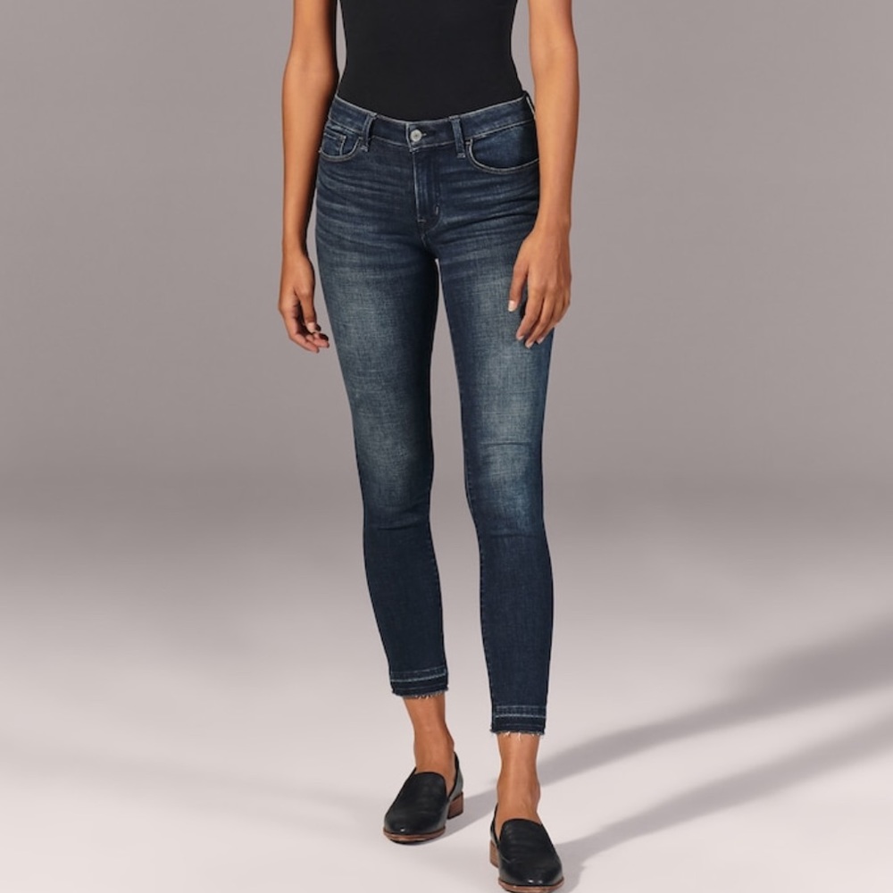 Abercrombie Mid Rise skinny ankle jeans